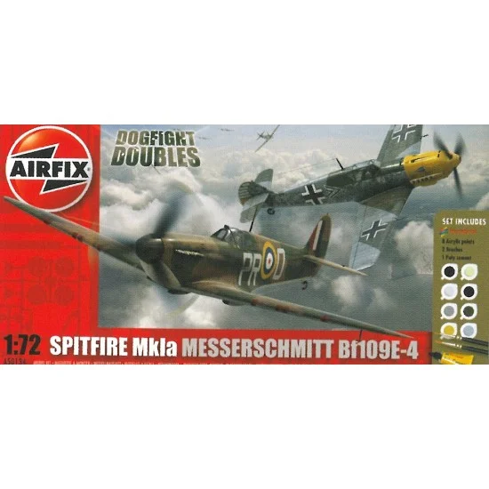 airfix gift set 50135 dogfight double s.fire1a/m.schmitt